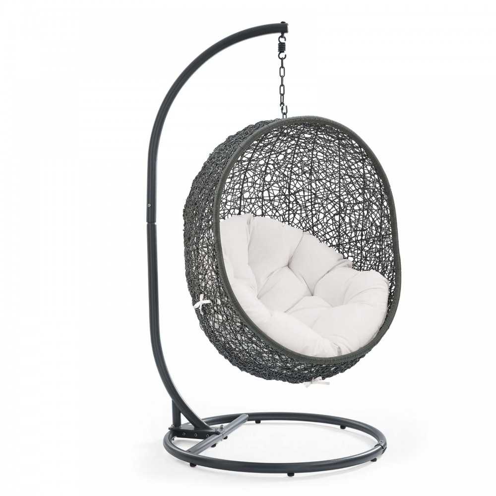 Hide Outdoor Patio Sunbrella® Swing Chair With Stand Hide Outdoor Patio Sunbrella® Swing Chair With Stand