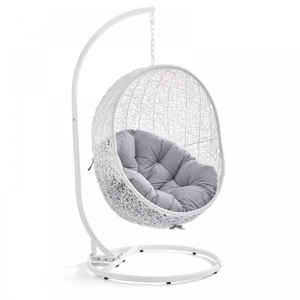 Hide Outdoor Patio Sunbrella® Swing Chair With Stand Hide Outdoor Patio Sunbrella® Swing Chair With Stand