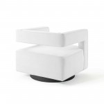 Booth Performance Velvet Swivel Armchair