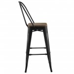 Promenade Bar Stool Metal Set of 4