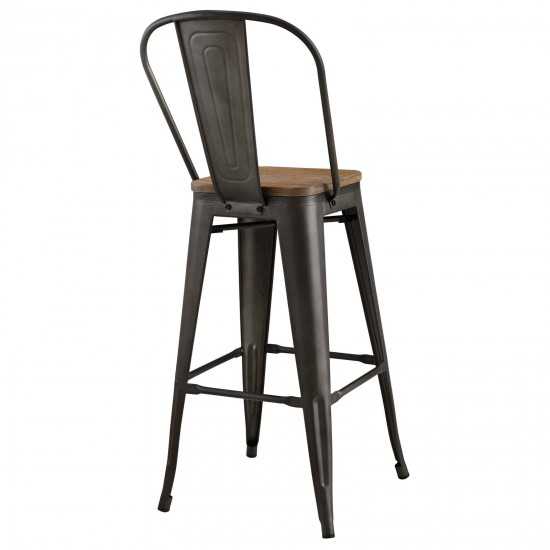 Promenade Bar Stool Metal Set of 4