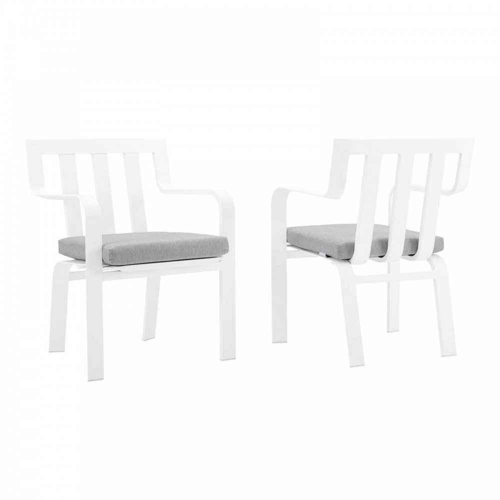 Baxley Outdoor Patio Aluminum Armchair Set of 2