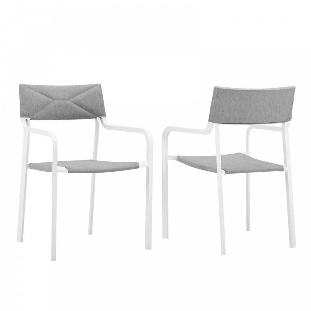 Raleigh Outdoor Patio Aluminum Armchair Set of 2 Raleigh Outdoor Patio Aluminum Armchair Set of 2
