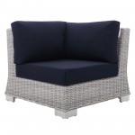 Conway Sunbrella® Outdoor Patio Wicker Rattan Corner Chair