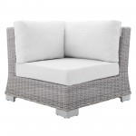 Conway Sunbrella® Outdoor Patio Wicker Rattan Corner Chair