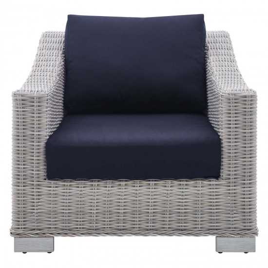 Conway Sunbrella® Outdoor Patio Wicker Rattan Armchair