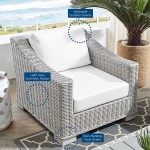 Conway Sunbrella® Outdoor Patio Wicker Rattan Armchair