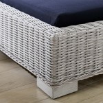 Conway Sunbrella® Outdoor Patio Wicker Rattan Chaise Lounge