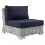 Conway Sunbrella® Outdoor Patio Wicker Rattan Armless Chair