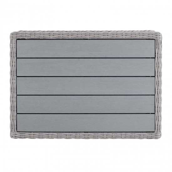 Conway 45" Outdoor Patio Wicker Rattan Coffee Table