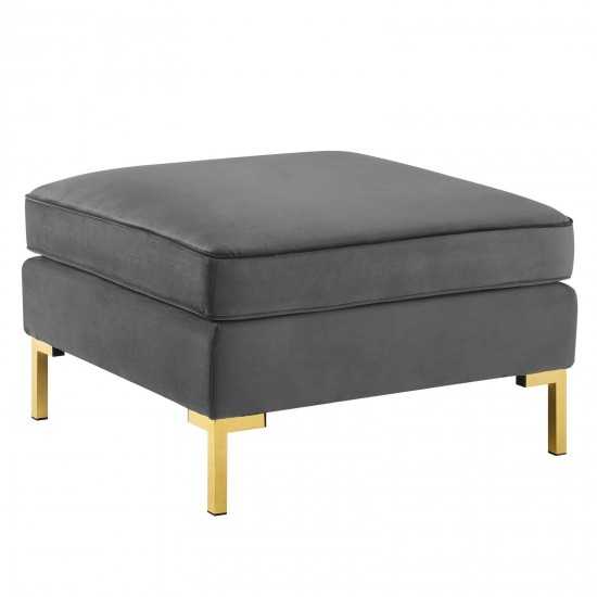 Ardent Performance Velvet Ottoman