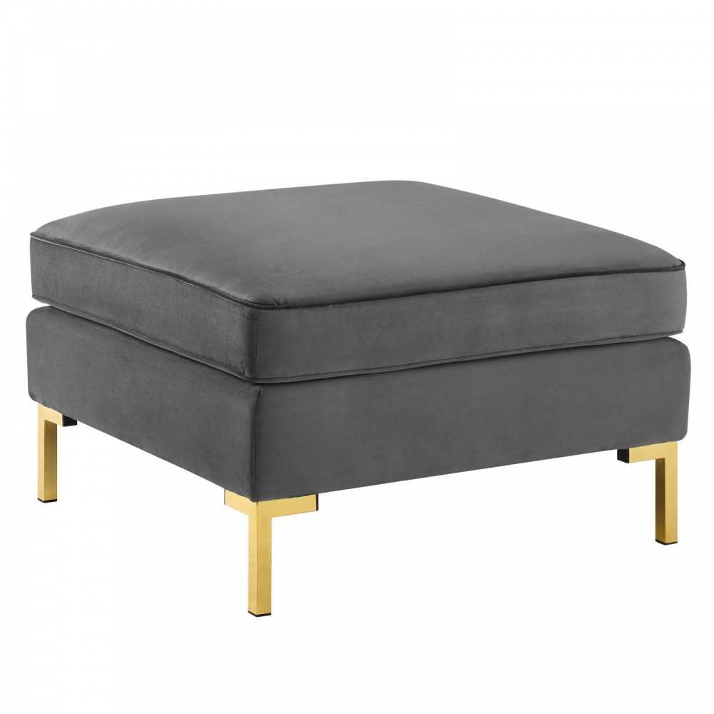 Ardent Performance Velvet Ottoman