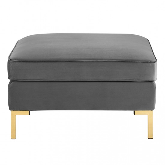 Ardent Performance Velvet Ottoman