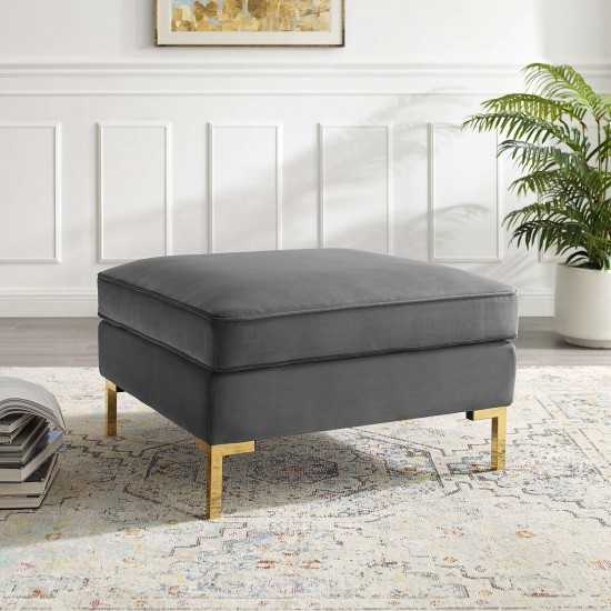 Ardent Performance Velvet Ottoman