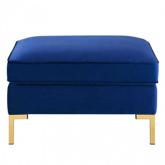 Ardent Performance Velvet Ottoman