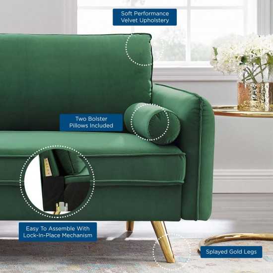 Revive Performance Velvet Sofa