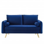 Revive Performance Velvet Loveseat