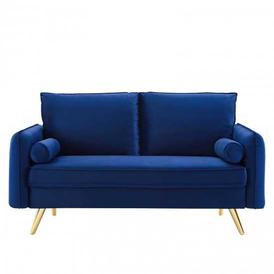 Revive Performance Velvet Loveseat