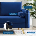 Revive Performance Velvet Loveseat