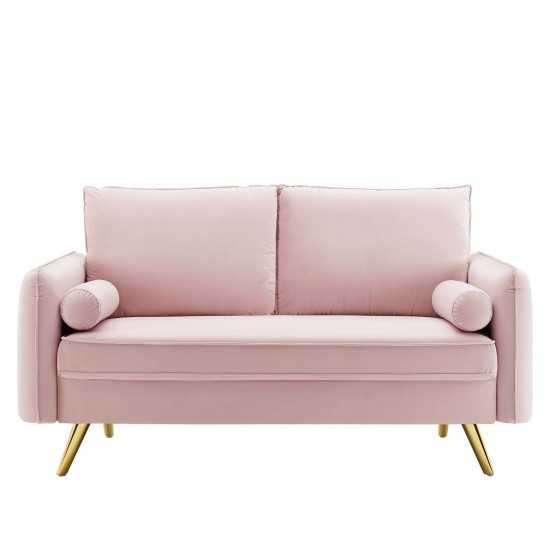 Revive Performance Velvet Loveseat