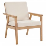 Vero Outdoor Patio Ash Wood Armchair Set of 2