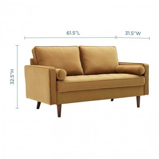 Valour Performance Velvet Loveseat