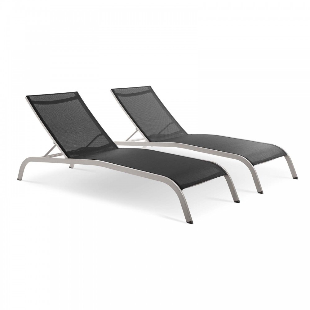 Savannah Outdoor Patio Mesh Chaise Lounge Set of 2 Savannah Outdoor Patio Mesh Chaise Lounge Set of 2