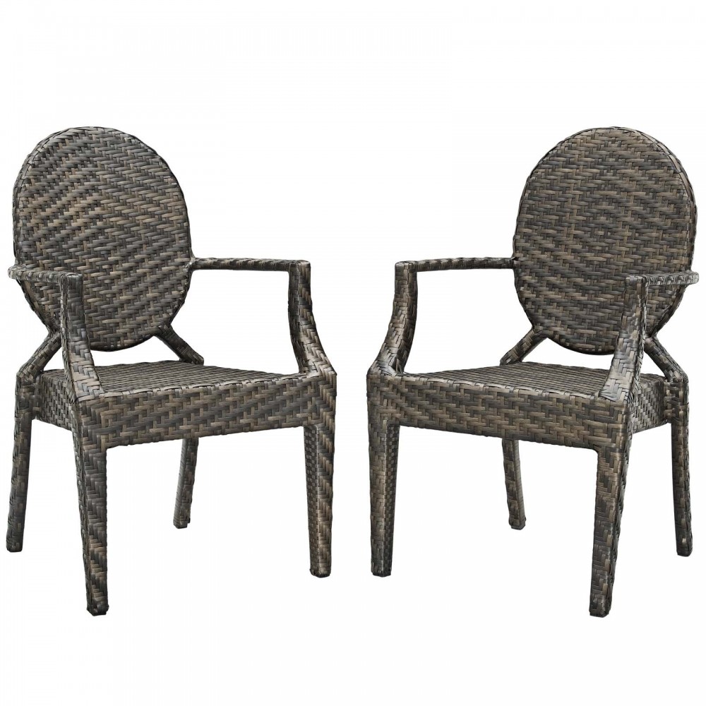 Casper Outdoor Patio Dining Armchair Set of 2