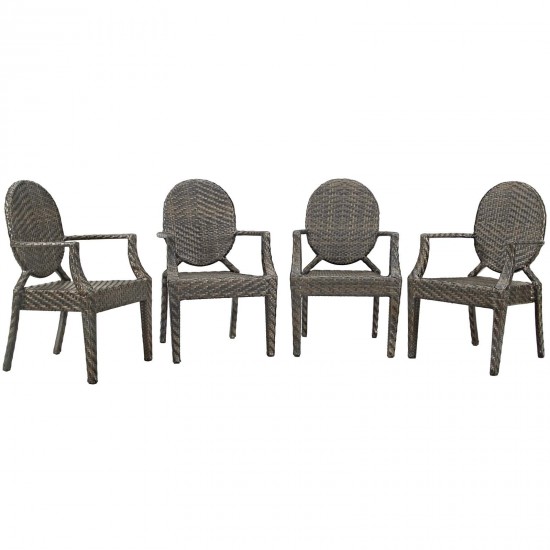 Casper Outdoor Patio Dining Armchair Set of 4