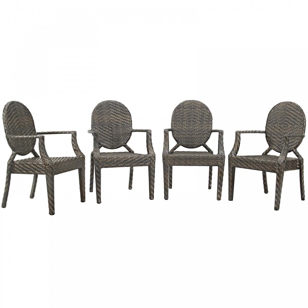 Casper Outdoor Patio Dining Armchair Set of 4