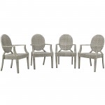 Casper Outdoor Patio Dining Armchair Set of 4