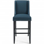 Baron Bar Stool Upholstered Fabric Set of 2