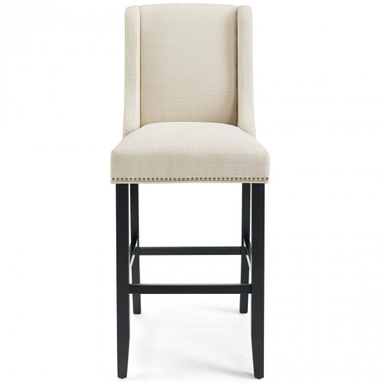 Baron Bar Stool Upholstered Fabric Set of 2