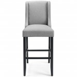 Baron Bar Stool Upholstered Fabric Set of 2