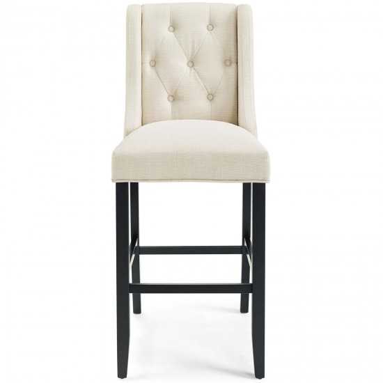 Baronet Bar Stool Upholstered Fabric Set of 2