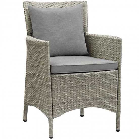 Conduit Outdoor Patio Wicker Rattan Dining Armchair Set of 4