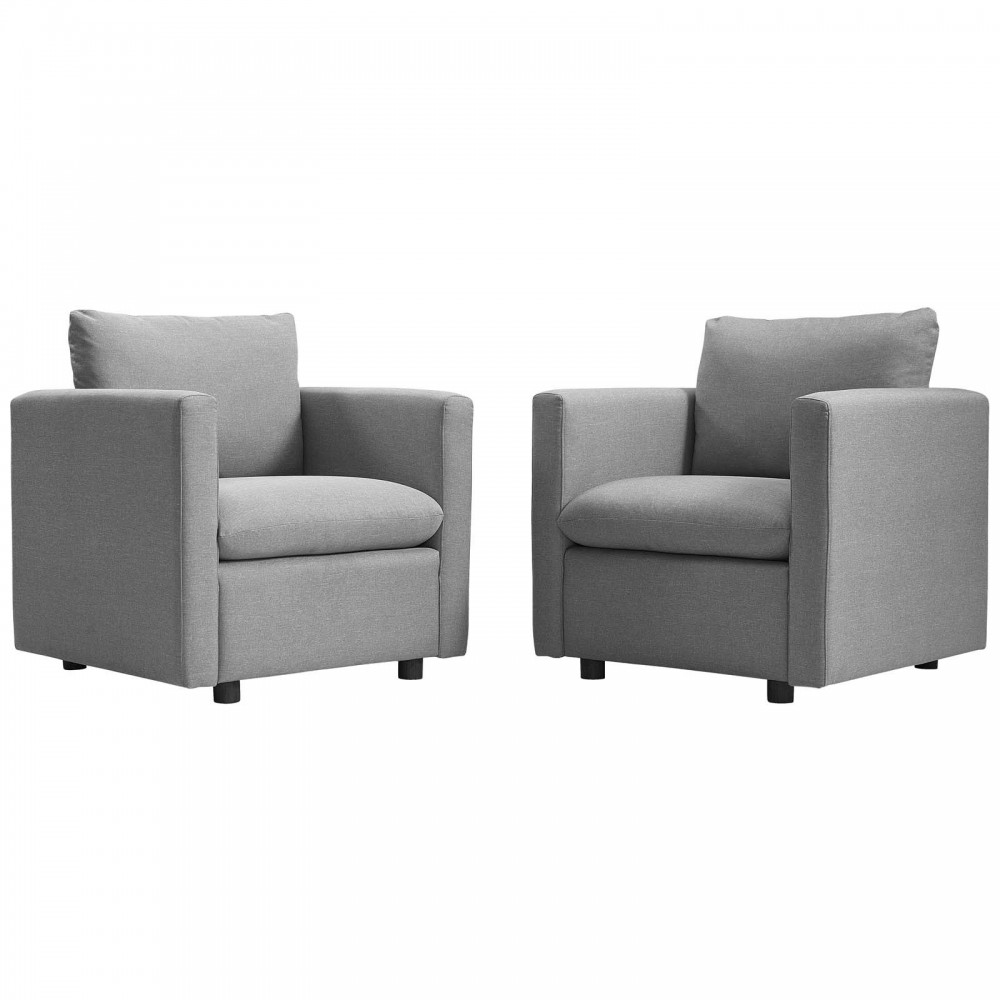 Activate Upholstered Fabric Armchair Set of 2