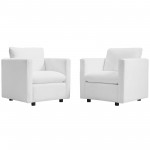 Activate Upholstered Fabric Armchair Set of 2