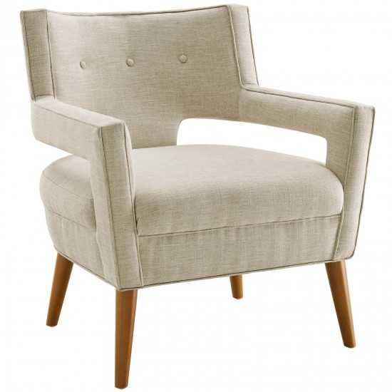 Sheer Upholstered Fabric Loveseat and Armchair Set