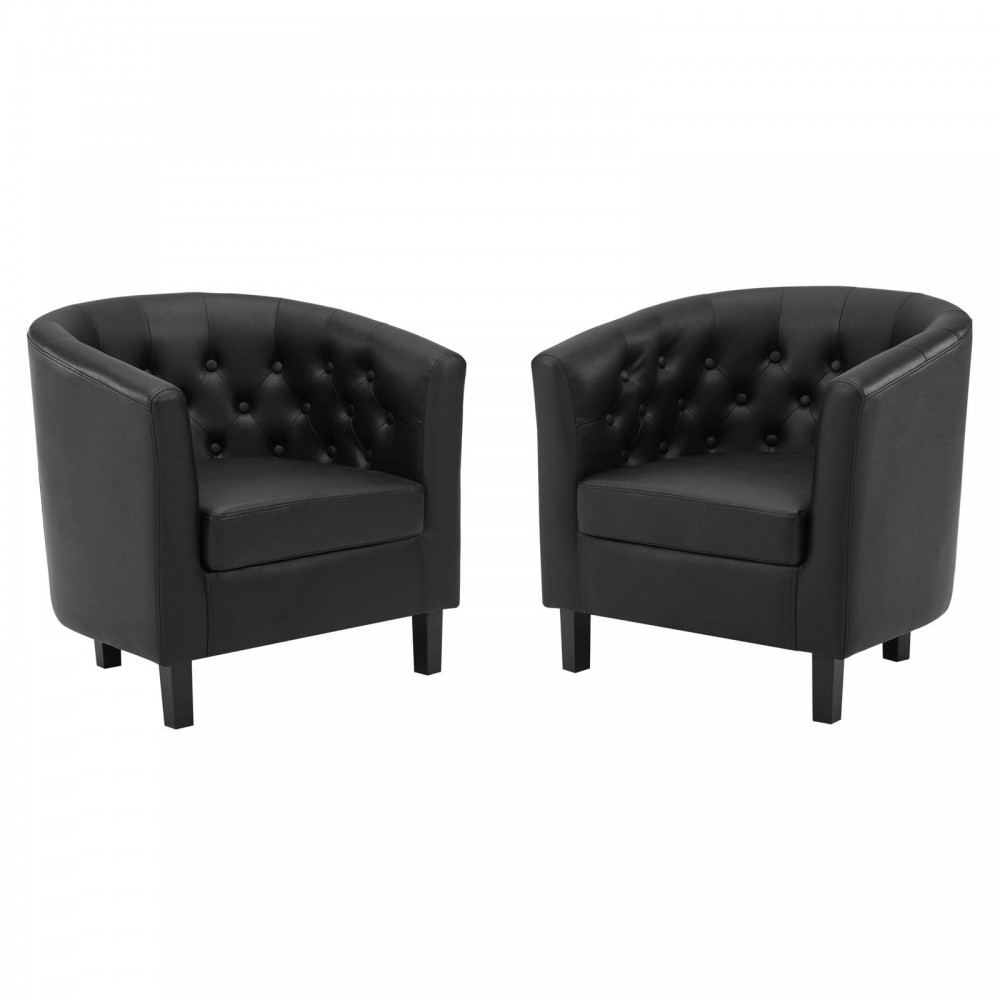 Prospect Upholstered Vinyl Armchair Set of 2