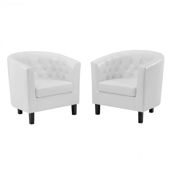 Prospect Upholstered Vinyl Armchair Set of 2