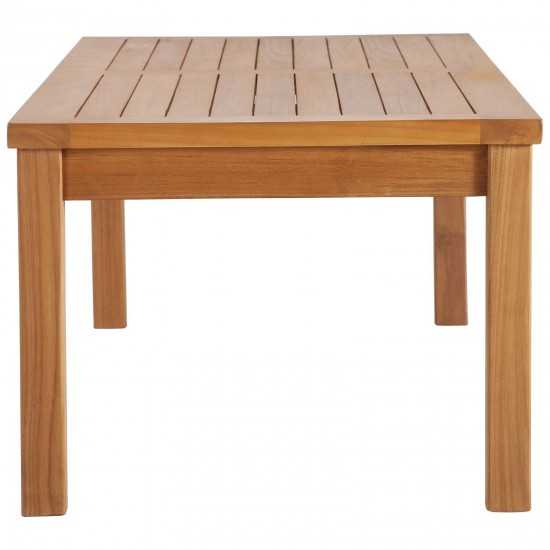 Upland Outdoor Patio Teak Wood Coffee Table