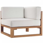 Upland Outdoor Patio Teak Wood Corner Chair