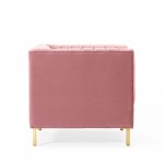 Shift Channel Tufted Performance Velvet Armchair