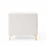 Shift Channel Tufted Performance Velvet Armchair