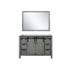 Marsyas 48" Ash Grey Single Vanity, no Top and 44" Mirror