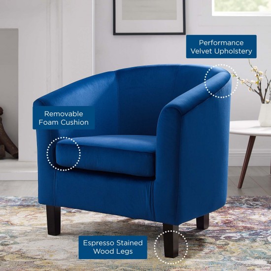 Prospect Performance Velvet Armchair