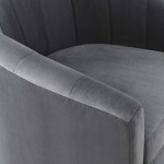 Prospect Performance Velvet Swivel Armchair