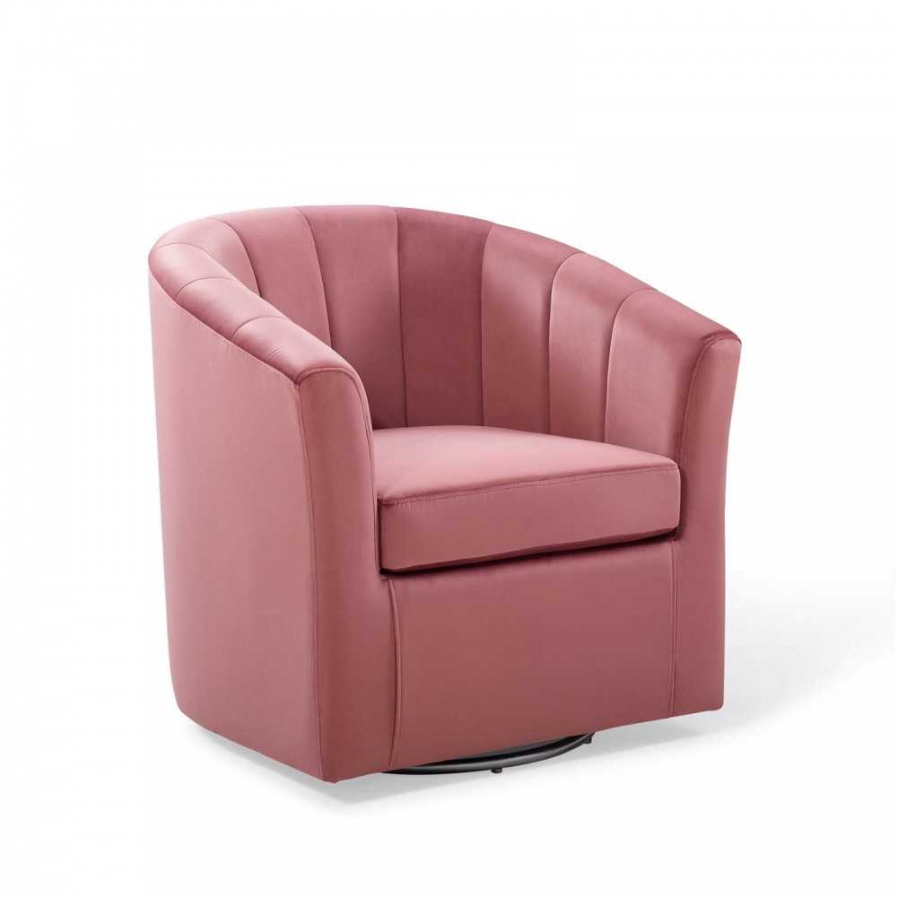 Prospect Performance Velvet Swivel Armchair