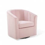 Prospect Performance Velvet Swivel Armchair